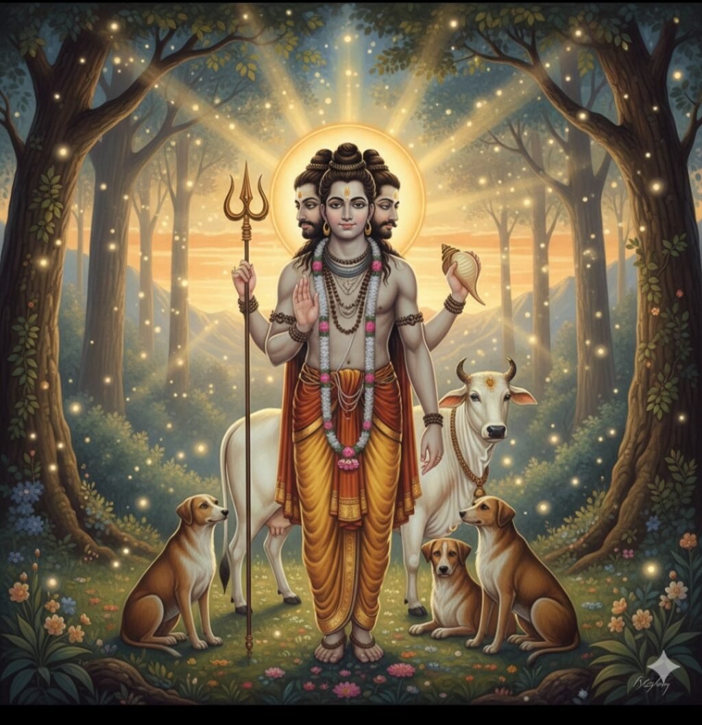 🌼✨ भगवान दत्तात्रेय जयंती — अद्वैत ज्ञान, योग और दिव्य चेतना का पावन दिवस ✨🌼